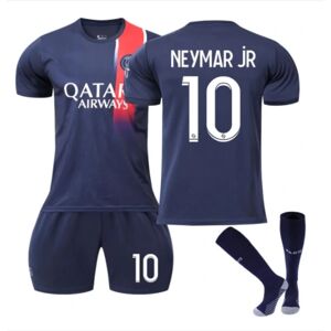 23-24 Paris hjemmefodboldtrøjesæt til børn10 Neymar Saint-Germain 28（12-13Years）