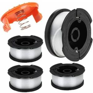 Nylon line spole reservedele Black and Decker AF-100 kantklipper (linelængde 9,1 m diameter: 1,65 mm) (Black & Decker AF-100, 4 stk.)