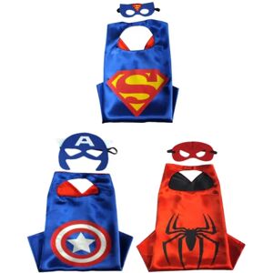 Marvel 'Avengers' 3-PACK Unisex børnekåber/øjenmasker