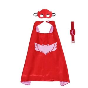 PJ Masks The Pyjama Heroes Unisex Kids - kappe / øjenmaske / armbånd - Ugg Red one size
