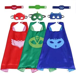 PJ Masks Pyjama Heroes Unisex Kids - 3-Pack - kappe, masker og armbånd one size