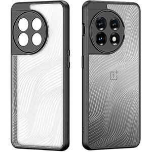 Klar taske til Oneplus 12, ikke-gulnende anti-ridse ultra tynd pc mat bagcover Blød Tpu bumper stødsikkert cover Black For Oneplus 12