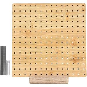 Blokeringsbræt, blokeringsbrætter til hækling, firkanter blokeringsbræt til strikke- og hækleprojekter Håndlavet strikning med strikkebund i træ 4 inches