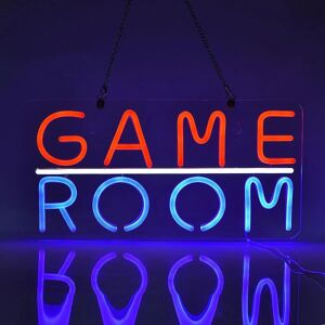 Spillerum Neonskilt Led Dæmpbar Spillezone Værelse Ølbar Mand Hule Soveværelse Hjemmekunst Gaming Neonlysskilt Neonlys Vægkunstskilte