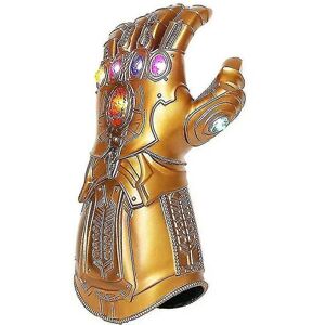 HKWWW Thanos handsker til børn Infinity Gauntlet med Led Light Avengers 4 Cosplay Toy[HK]