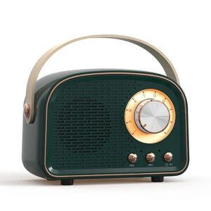 Mini Radio Bluetooth Højttaler MØRKEGRØN Dark Green