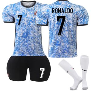 UEFA Euro 2024 Portugal Udebane børn fodbolddragt nr. 7 Cristiano Ronaldo 8-9years