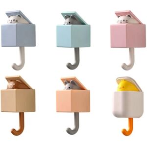 6 Stk Cute Decor Cat Key Hook Cat Hook