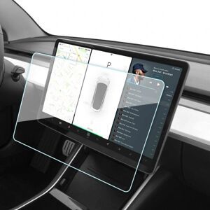 Tech of sweden Skærmbeskytter i hærdet glas til Tesla Model 3 / Y Transparent