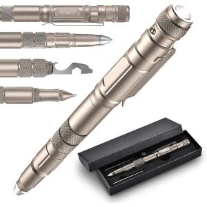 Tactical Pen - Edc Værktøj Til Selvforsvar Med Tungsten Steel Glas Breaker Head