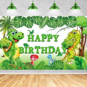 BEAKH Dinosaur Party Decorations Supplies Akvarel Fødselsdagsfest Baggrund til Dinosaur Fødselsdag Banner Baby Shower Foto Baggrund, 70x 43 Tommer