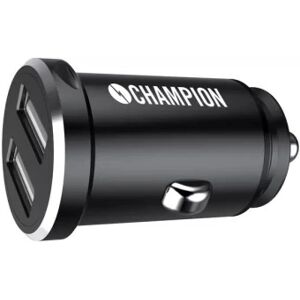 Universal biloplader med 2 stk USB 4.8A fra CHAMPION