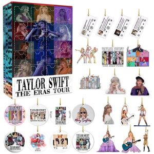 2023 Taylor Swift Fans Jule-adventskalender 24 Dage til Jul Nedtællingskalender Pendant Blind Box Julegave style 3