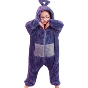 Børne-teletubbies-kostume julepyjamas jumpsuit Purple 11-12Years