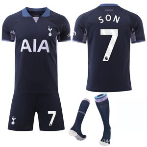 23-24 Tottenham Hotspur Stadium kortærmet trøje nr. 7 fodboldtøj til voksne børn Træningssæt NO.7 SON L