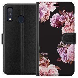 Samsung Galaxy A40 Tegnebogsetui Blomster