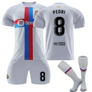 Barcelona 22-23 Fotbollströja Borta T-shirt PEDRI8 børn 24 (130-140 cm)