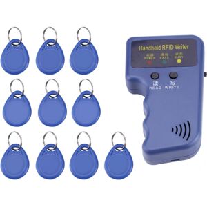 125KHz håndholdt RFID-skriver/kopimaskine/læser/duplikator med 10 STK ID-tags