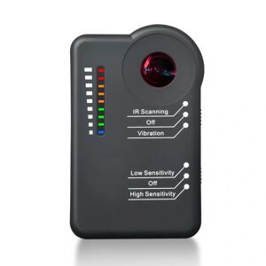 brand Professionel kameradetektor C10 Pro - Bug RF-detektor, Skjult kamerafinder, Anti-Spy Sweeper, GPS Tracker og Lytteenhedsdetektor White