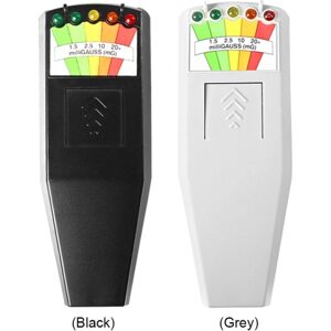 LED EMF Meter Magnetic Field Detector Spøgelsesjagt Paranormalt udstyr Magnetisk feltdetektor til spøgelsesjagt og paranormal undersøgelse-WELLNG Balck