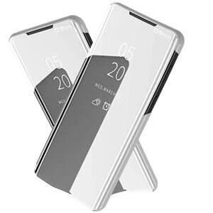 Leman Elegant etui i spejldesign - Xiaomi 11T Pro Silver