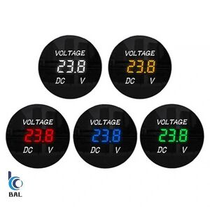 Dc 12v-24v Led Panel Digital Spænding Volt Meter Display Voltmeter Motorcykel Bil--