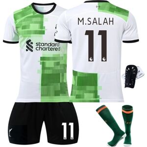 Goodies 23-24 Liverpool udebane grøn trøje nr. 11 alah trøje kostume Voksne Børn NO.11 M.SALAH S