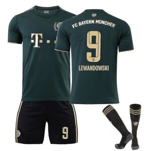 Goodies Lewandowski #9 Trøje 2022-2023 Ny sæson fodbold T-shirts sæt til børn og unge 2223 Barcelona Hjem Voksne Børn Komfort Golden Special Edition Kids 22(120-130CM)