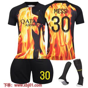 Goodies 23-24 Messi 30 Paris Saint-Germain special edition co-branded ny sæson seneste voksne børn trøje fodbold Kids 26(140-150cm)