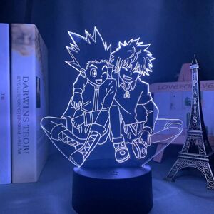 Wekity 3d Natlys Akryl 3d Lampe Anime Hunter X Hunter Killua And Gon For Soveværelsesindretning Natlys Fødselsdagsgave Led Natlys Manga Killua