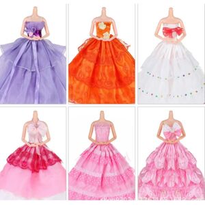 16 Barbie Dolls Random Wedding Dress Kort Kjole Kjole Kjole