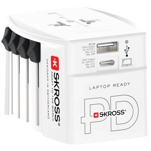 SKross World Adapter MUV USB-C/USB-A - Hvid
