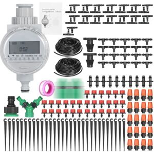 Havevandingssystem, 30M/98FT mikrodrypvandingssæt Automatisk justerbart vandingsvandingssystem til Landsca