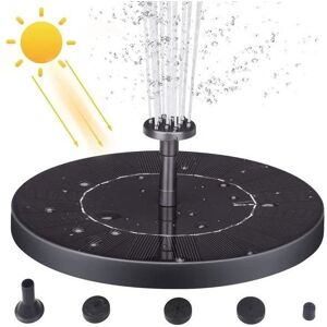 SOG Outdoor Solar fountain powered Fountain vand springvand Vandpumpe Pumpe Black