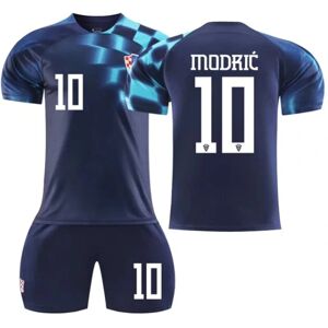 Europæisk fodbold Kroatien Samme Style Jersey nr. 10 Sportstøj CTJ-01 XS