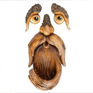 Galaxy Big Tree Face Decor Statue Old Man Tree Face Knus Bird Feeder