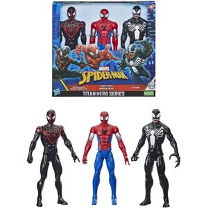 3-pack Spider-Man Spider-Man, Venom & Miles Morales Titan Hero S Multicolor