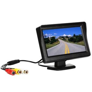 FMYSJ 4,3 tommer bakskærm til bil med bilbackup-kamera To-vejs AV-indgang HD LCD-skærm bagfra set Display parkeringssystem (FMY)