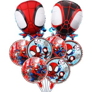 FMYSJ Spidey og hans fantastiske venner folieballoner, Spidey fødselsdagsballonpynt (FMY)