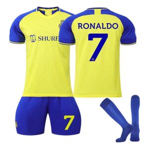Unbranded 2023 Al-nassr Fc No. 7 Ronaldo Hjemmetrøje Al Nasr Riyadh 22（height 130-135cm, weight 26-29KG