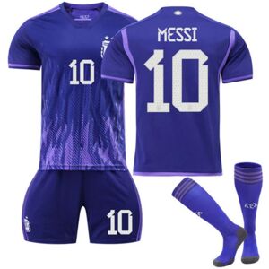 Unbranded Lionel Messi Argentina-trøje 3-stjernet VM 26（height 145-150cm, weight 35-40KG）