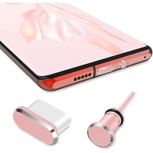 Støvstik,usb C Støvdæksel Stik Til Smartphone Hovedtelefon Cy Rose Gold