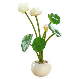 Lotus små runde bonsai falske planter interiør dekoration falsk