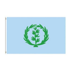 Galaxy Flagshow Eritrean 1952-1961 Historisk flag 90x150cm: Autentisk Eritrea National Banner, Indendørs/Udendørs Decor