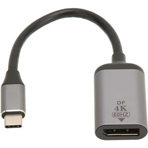 USB C til DisplayPort Adapter 4K 60Hz Antislip Design Plug and Play USB C til Mini DP Adapter til Tablet VR høretelefon