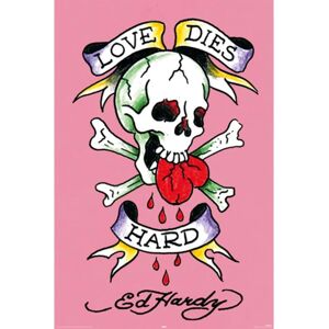 ART Ed Hardy Plakat Love dies hard Multicolor