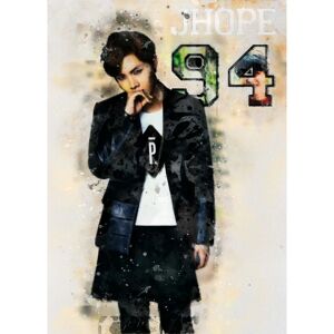 K-Pop A3 Print - K Pop - J Hope Multicolor