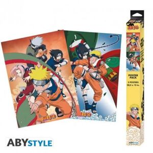 NARUTO SHIPPUDEN - Set 2 Chibi Posters - Team 7 Multicolor