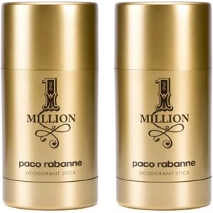 2-pack Paco Rabanne 1 Million Deostick 75ml Transparent