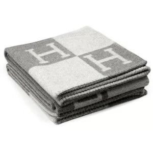 Plaid H filt Cashmere Blended Crochet Bærbare grå-WELLNGS
